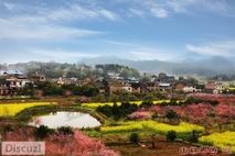 《山村春色》